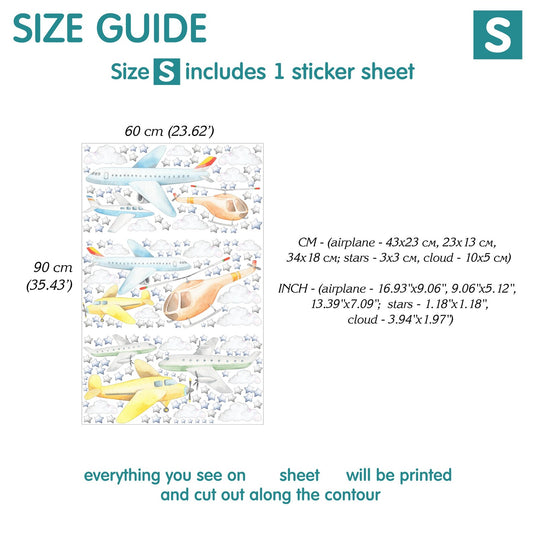 Airplane Wall Decals 1.26