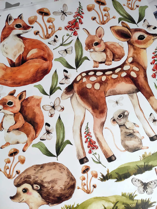 Woodland Animal Wall Decals 6.0
