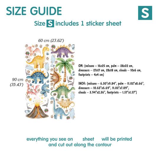 Dino Wall Decals 54.0