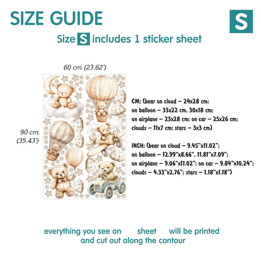 Bear Wall Decals (43.0)