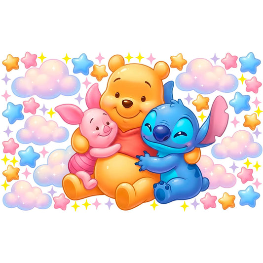 Winnie Pooh Stitch Wall Decal 1.2
