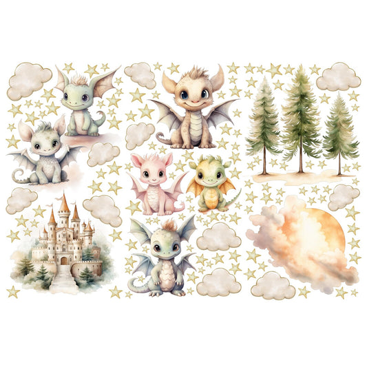 Dragons Wall Decals 14.7