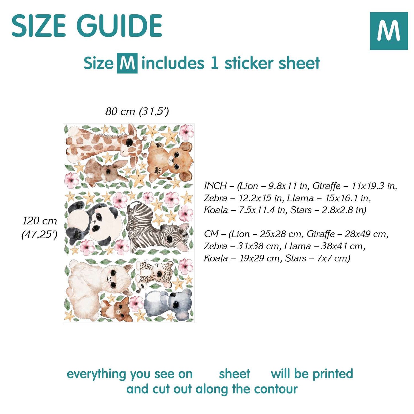 Animals Wall Decals 21.76