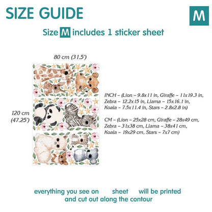 Animals Wall Decals 21.76