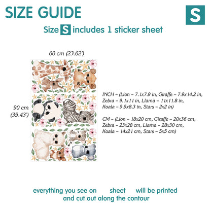 Animals Wall Decals 21.76