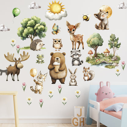 Woodland Animal Wall decals (35.11)