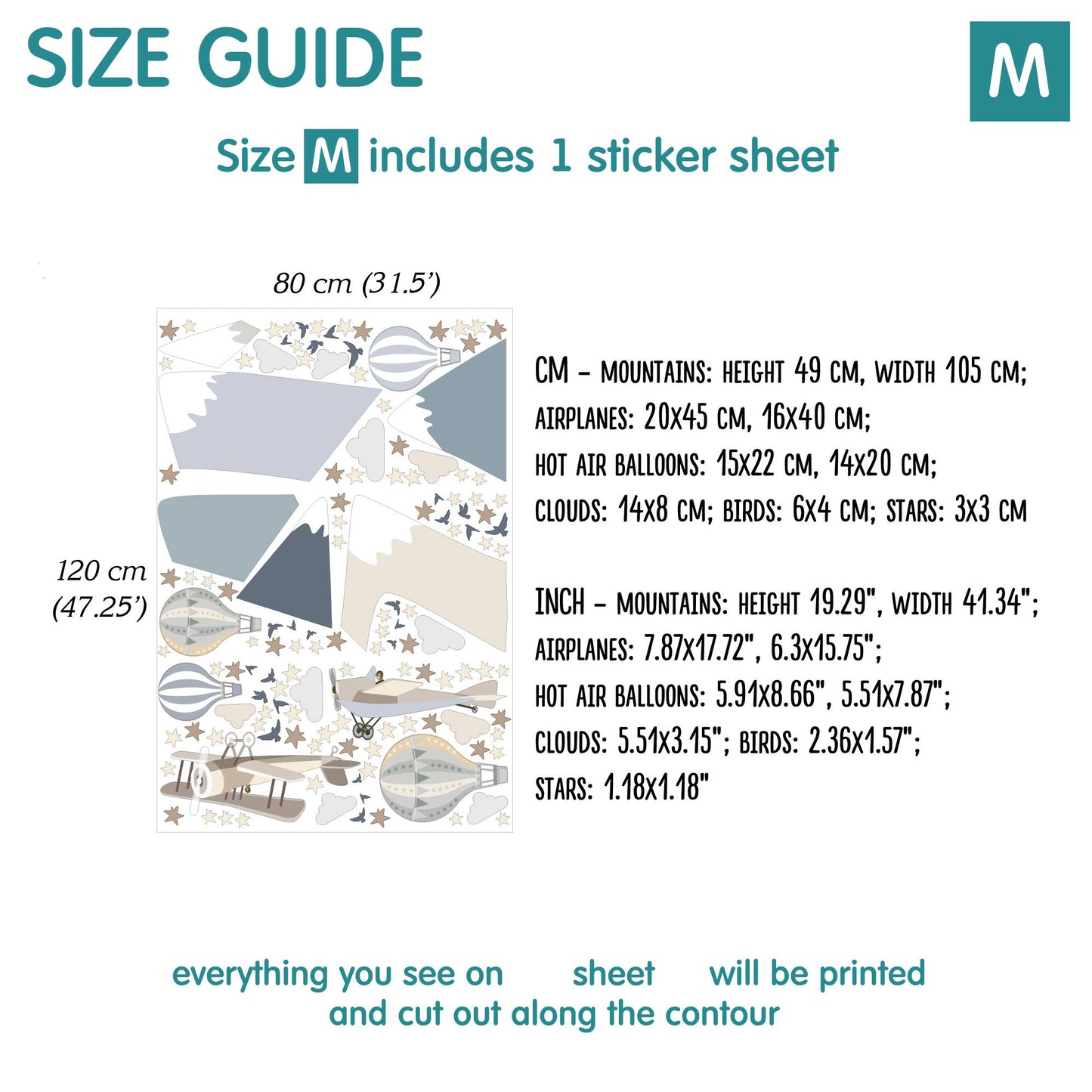 Mountains Wall Decals 2.0