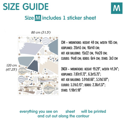 Mountains Wall Decals 2.0