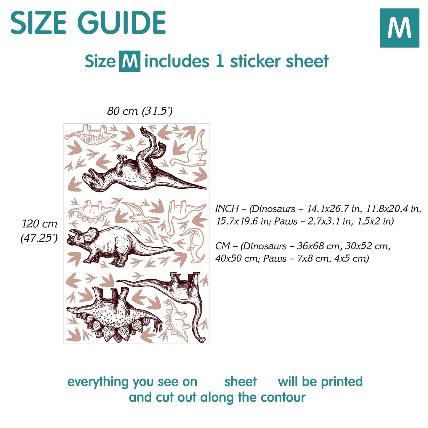 Dino Wall Decals 16.0