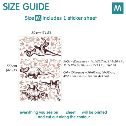 Dino Wall Decals 16.0