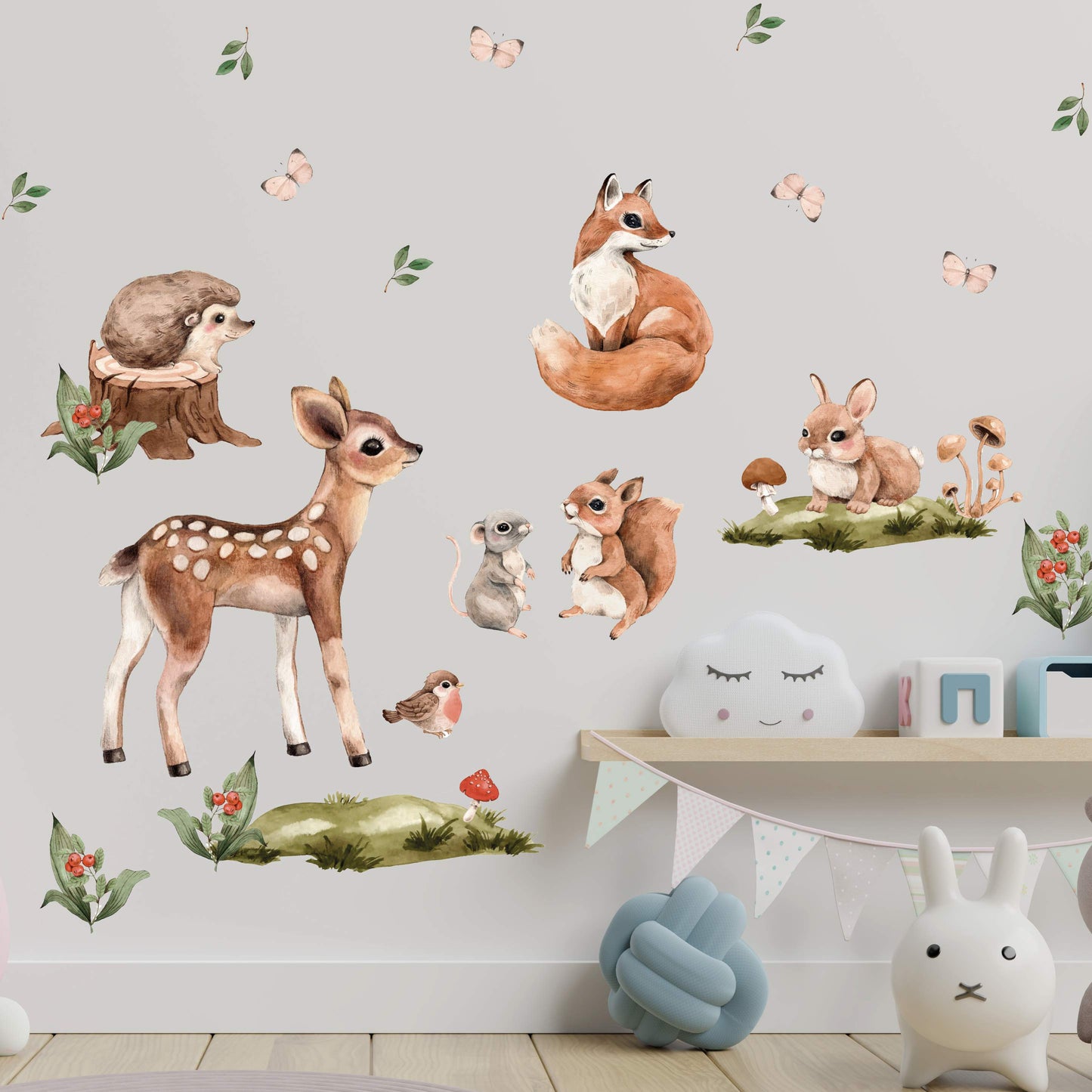 Woodland Animal Wall Decals 6.0