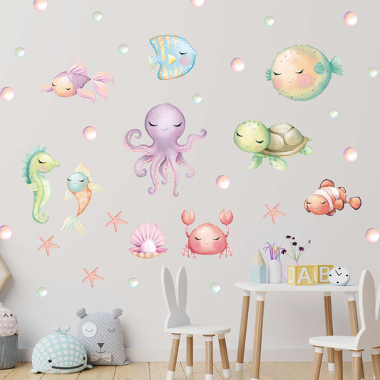 Ocean Wall Decals 5.2