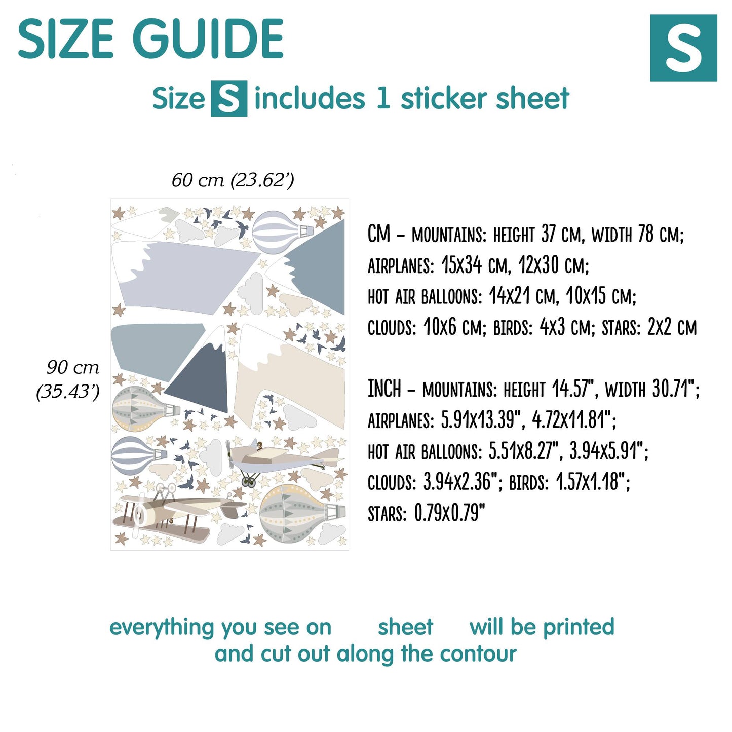 Mountains Wall Decals 2.0