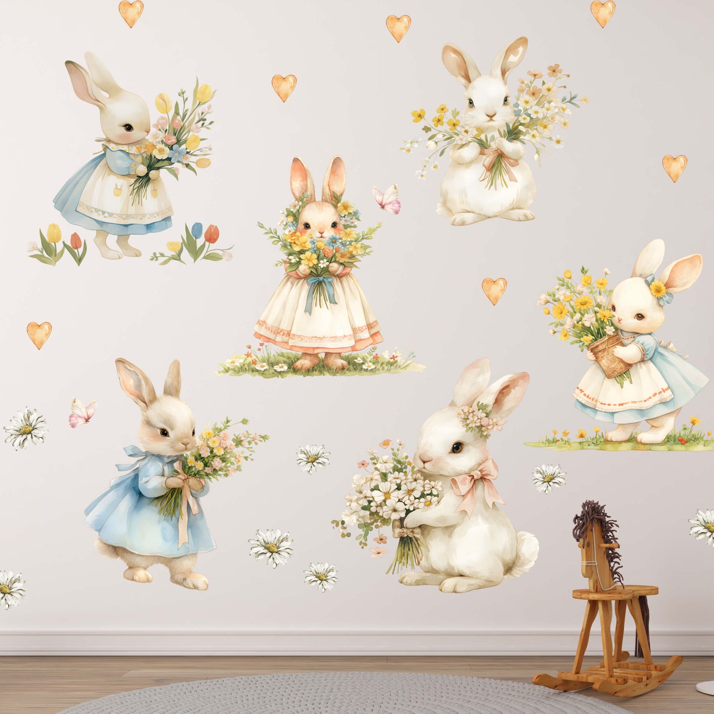 Bunnies Wall Decals 55.61