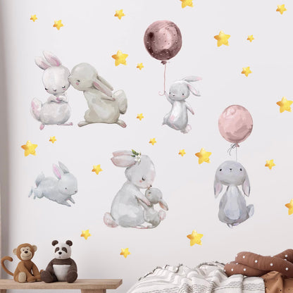 Bunnies Wall decals 11.0