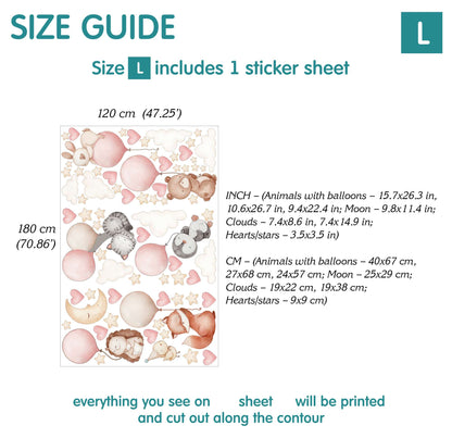 Flying animals Wall Decals 3.0 (Blue)