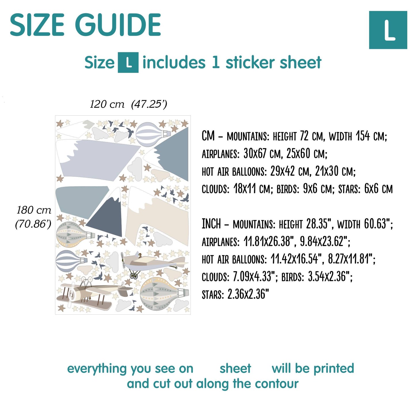 Mountains Wall Decals 2.0