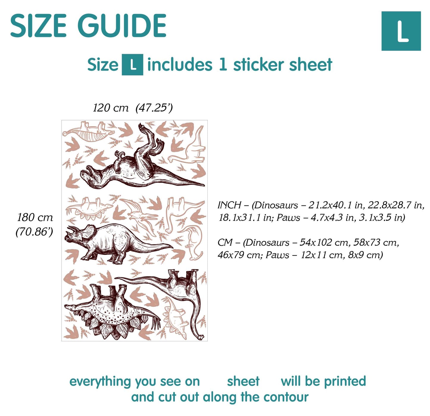 Dino Wall Decals 16.0