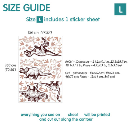 Dino Wall Decals 16.0