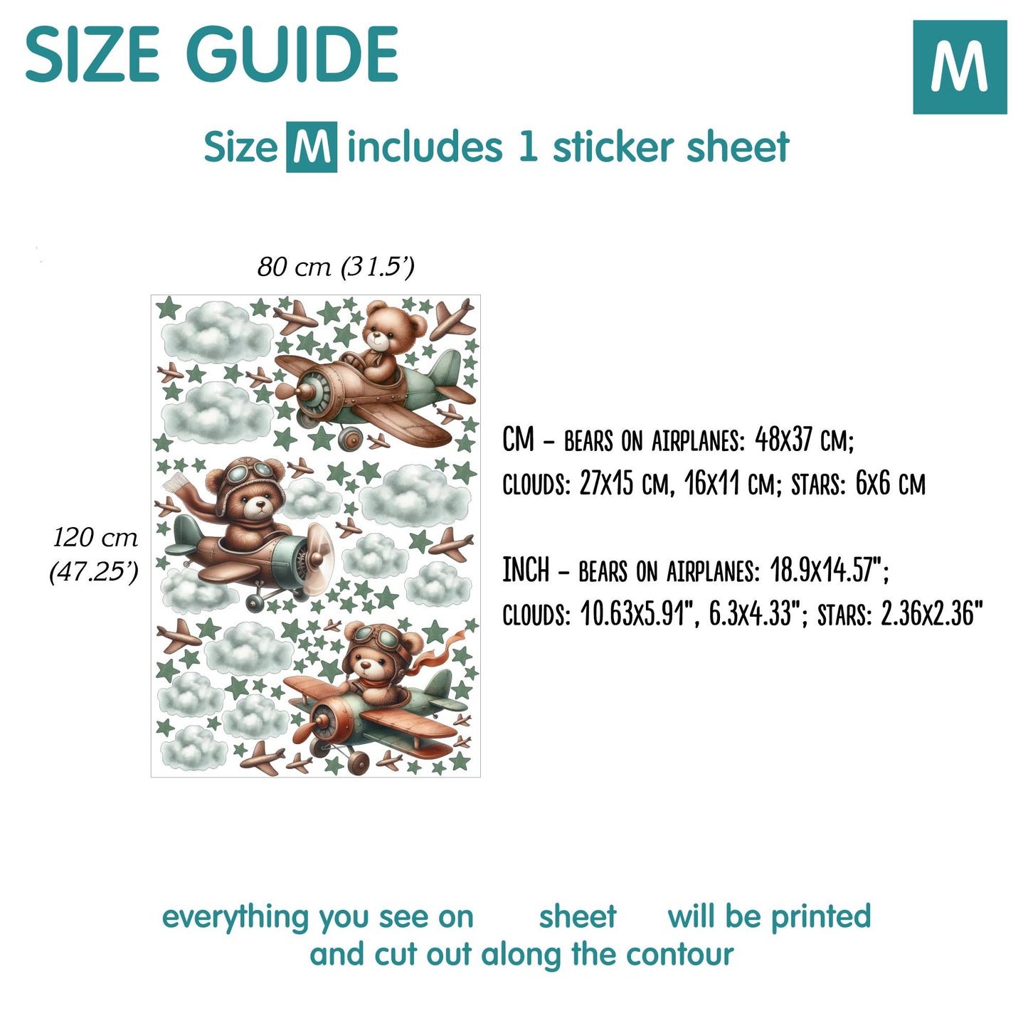 Bears Wall Decals 8.0