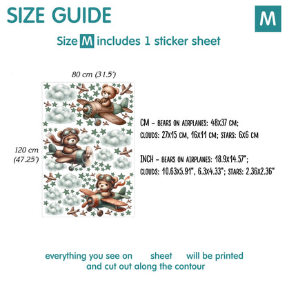 Bears Wall Decals 8.0