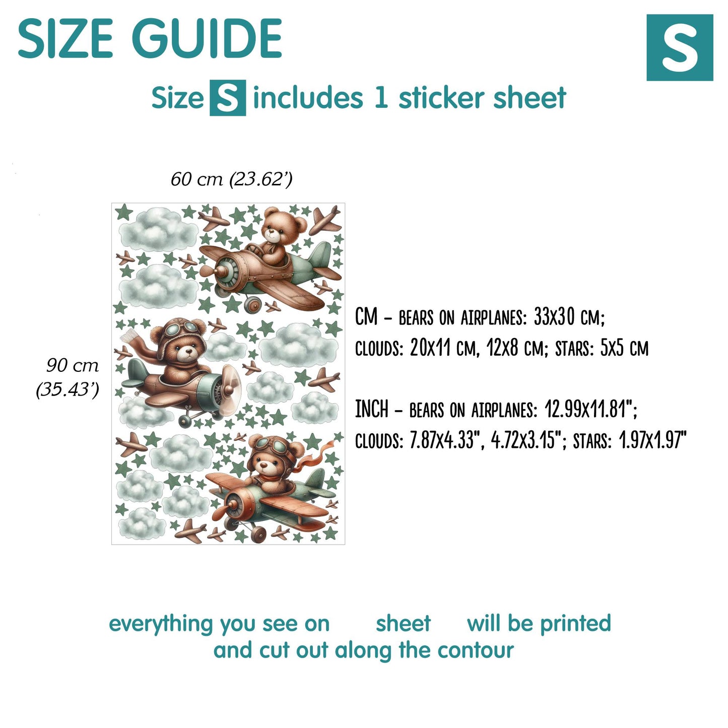 Bears Wall Decals 8.0