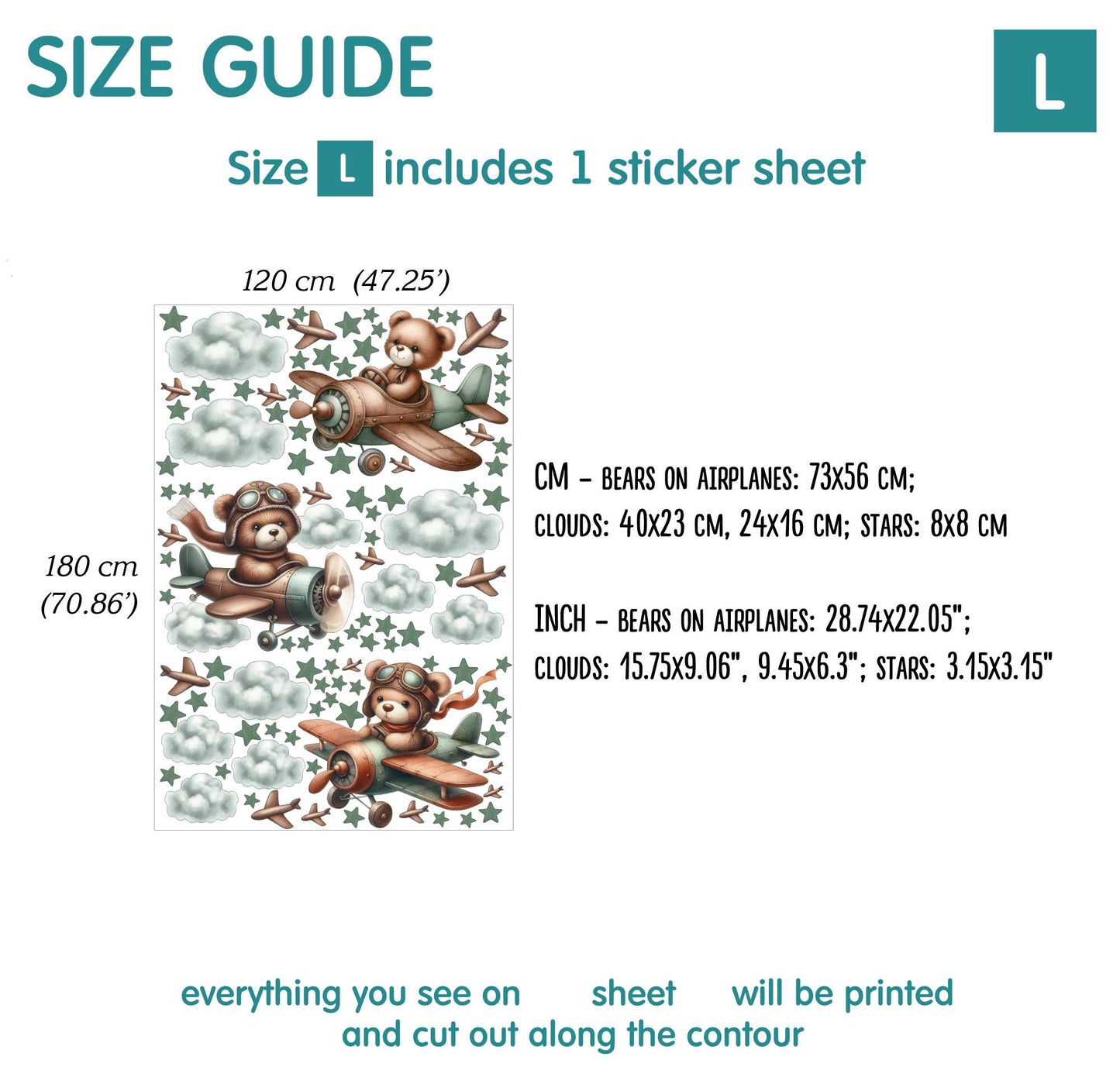 Bears Wall Decals 8.0