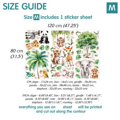 Savanna animals Wall Decals 3.0