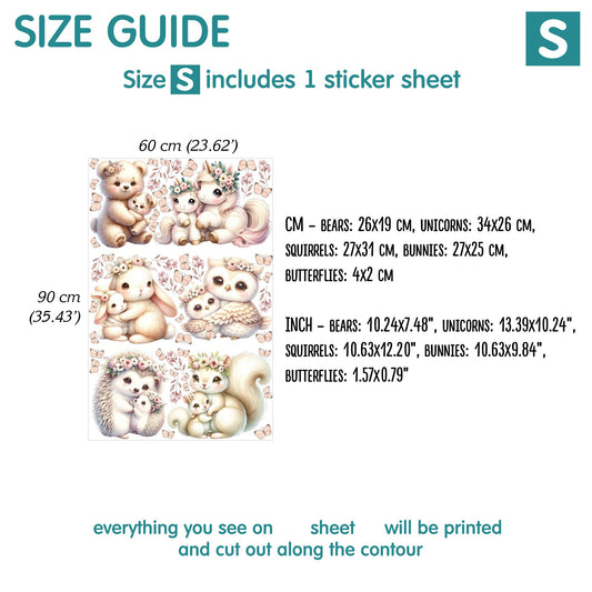 Cute animals Wall Decals