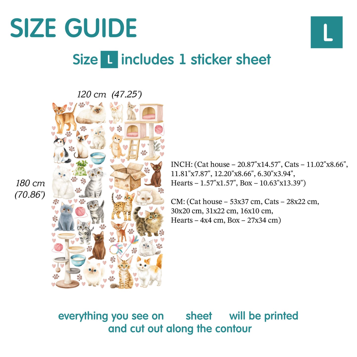 Cats Wall decals (19.11)