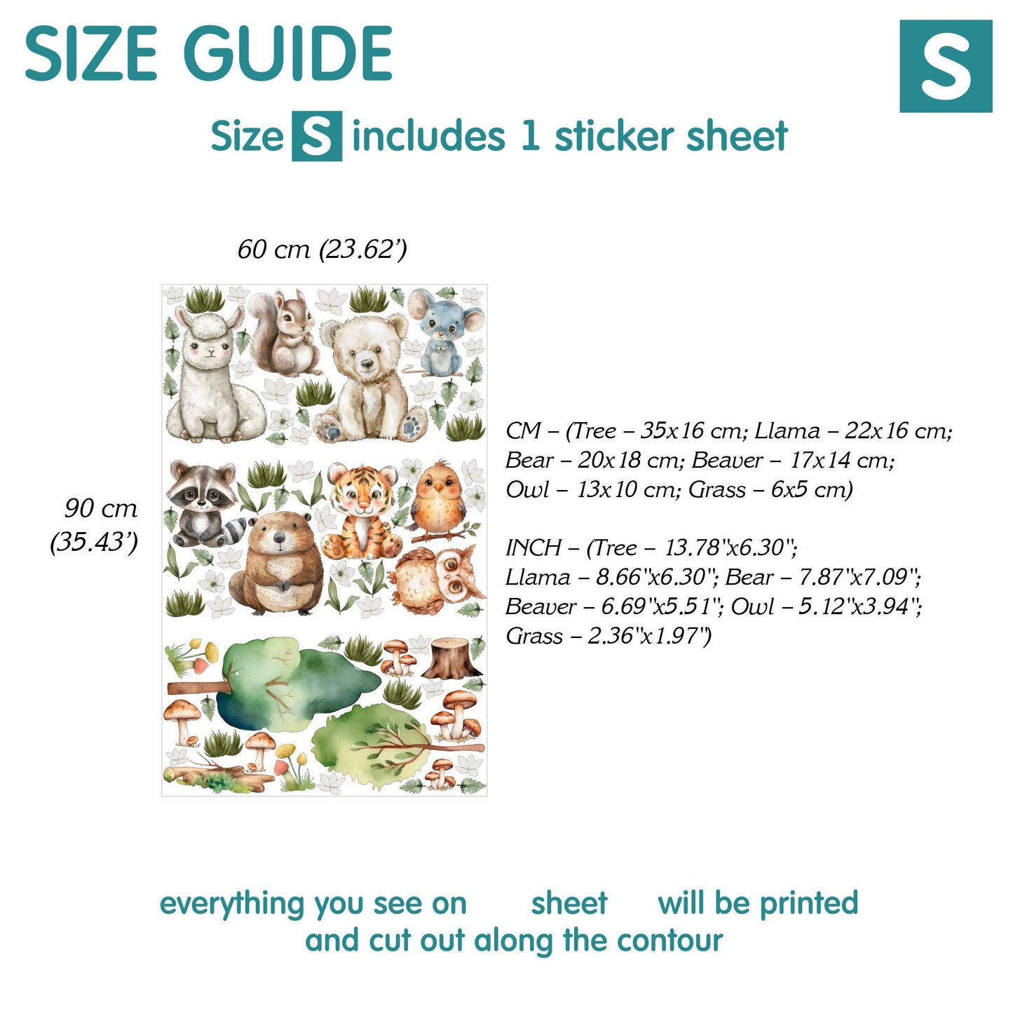 Animals Wall Decals 9.2