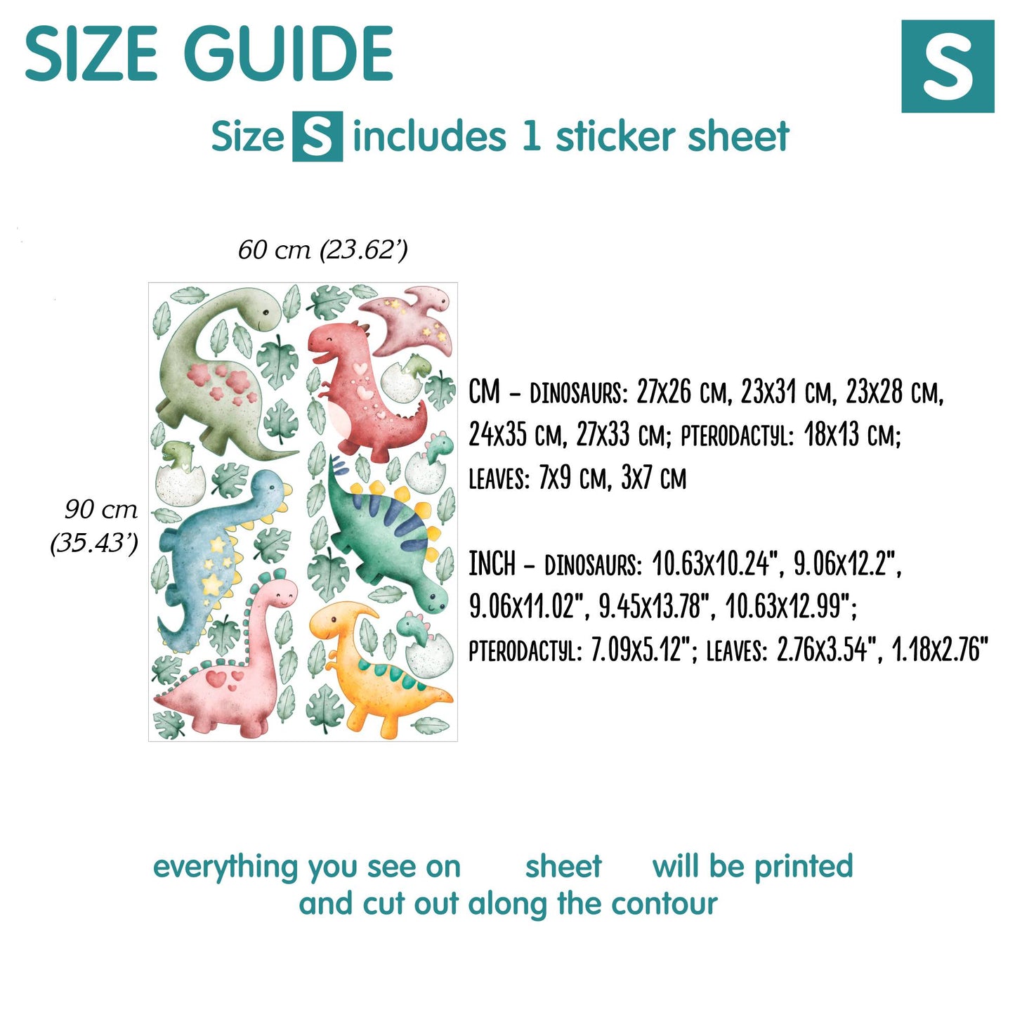 Dino Wall Decals 3.0