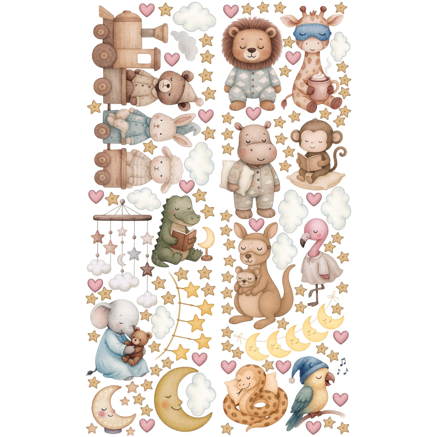 Sleepy Animals Wall decals (13.11)