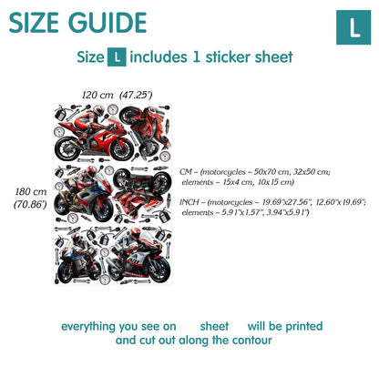 Motorcycles Wall decals