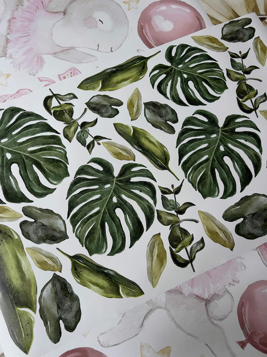 Tropical leaves Wall decals