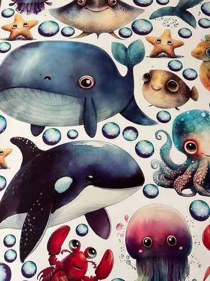 Ocean Wall Decals 15.12