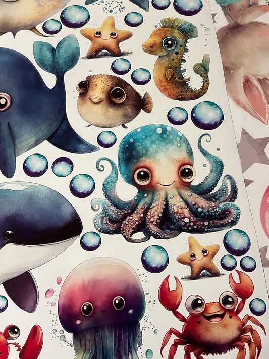 Ocean Wall Decals 15.12