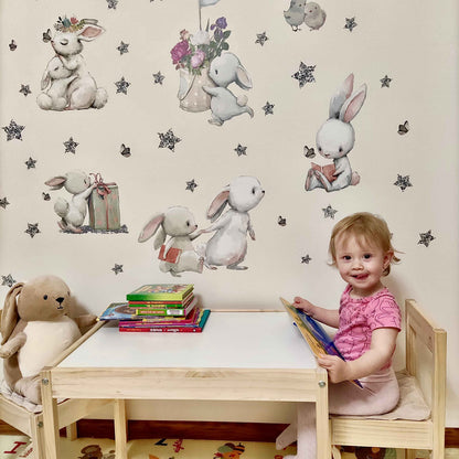 Bunnies Wall Decals 7.26