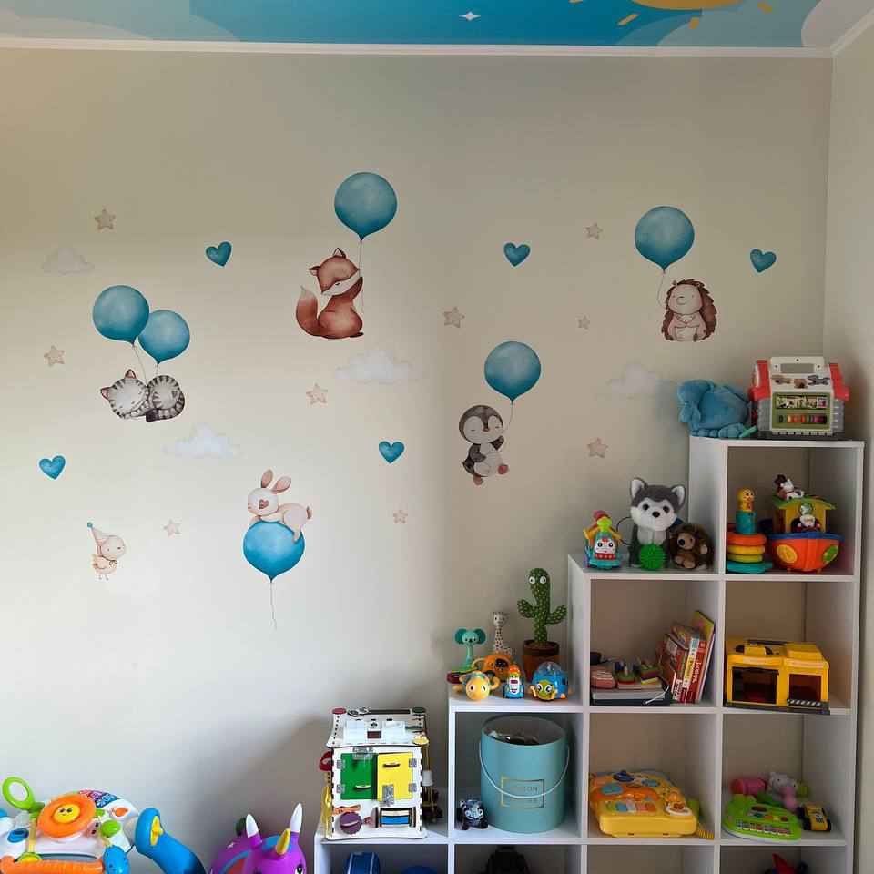 Flying animals Wall Decals 3.0 (Blue)