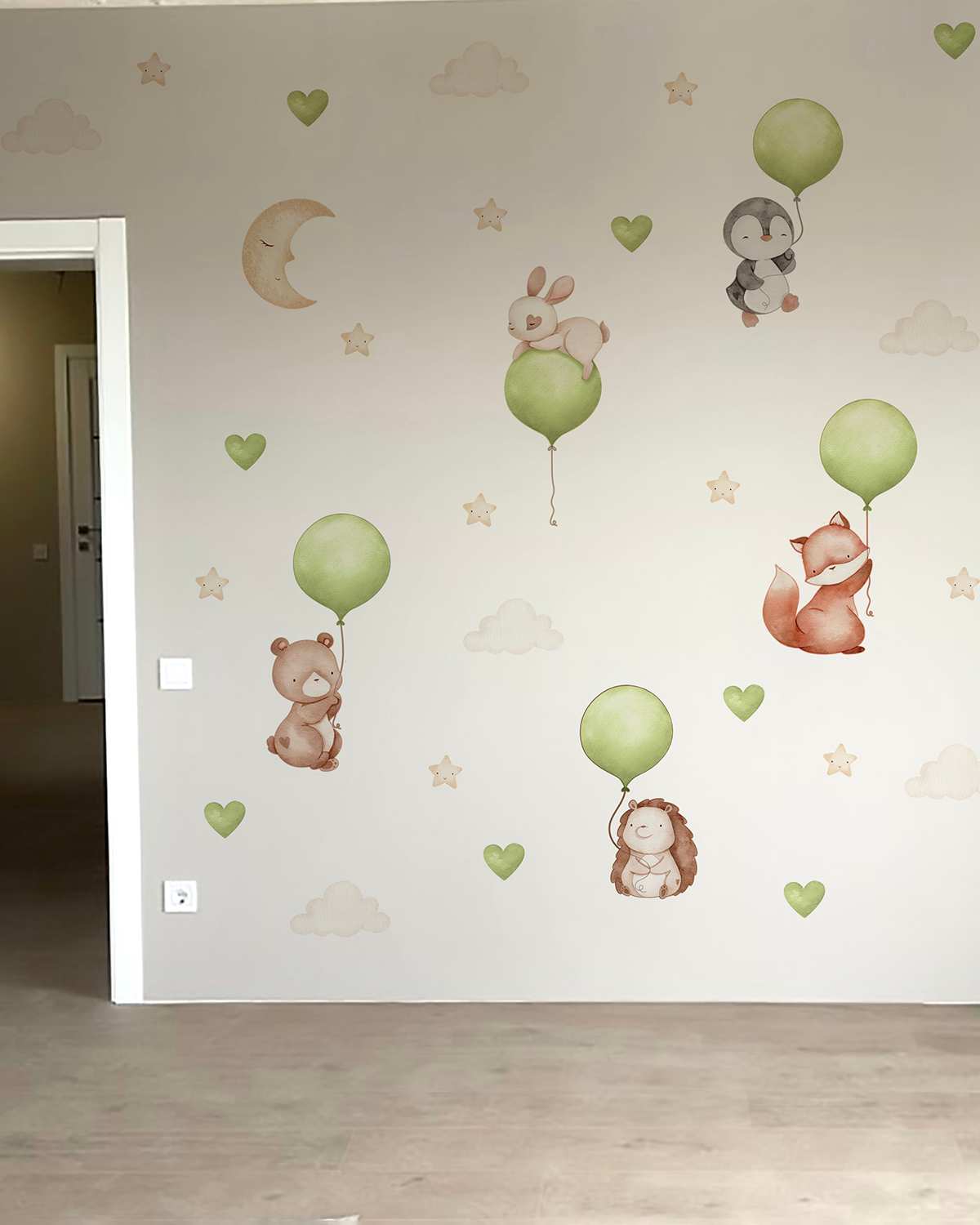 Flying animals Wall Decals 2.0 (Green)