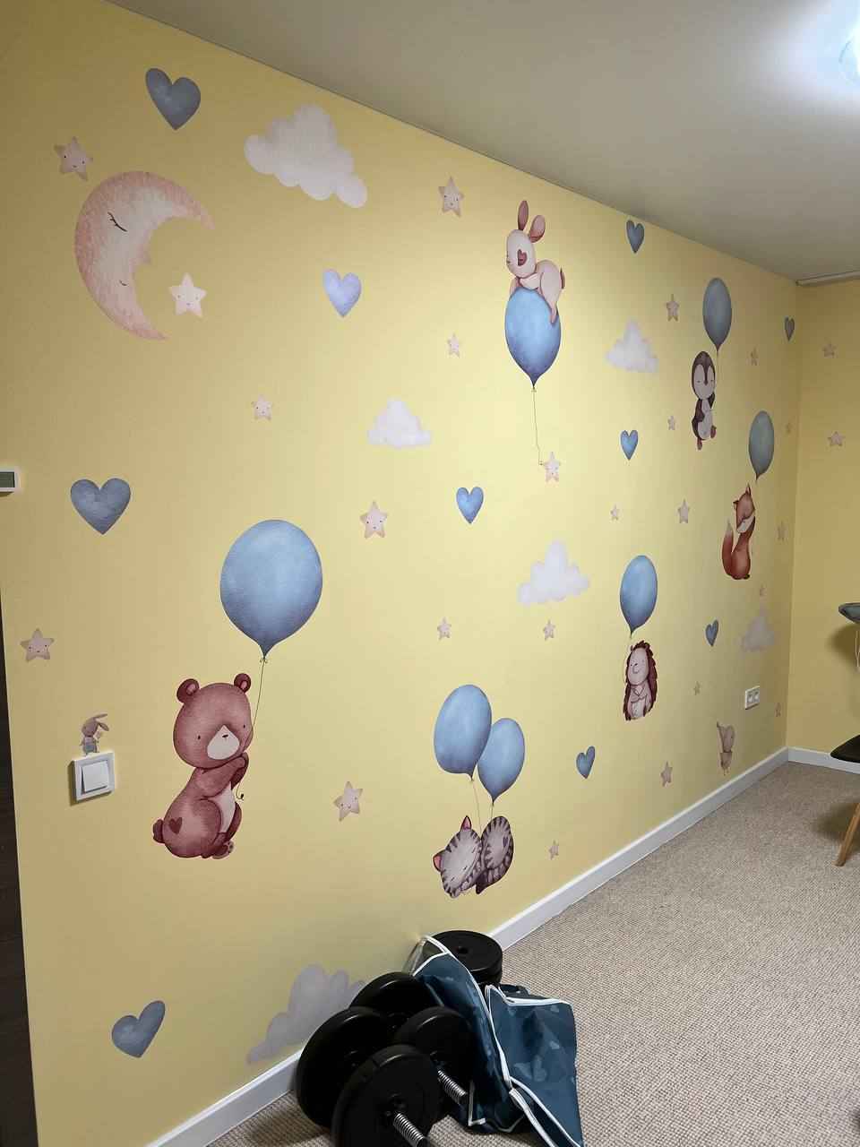 Flying animals Wall Decals 3.0 (Blue)