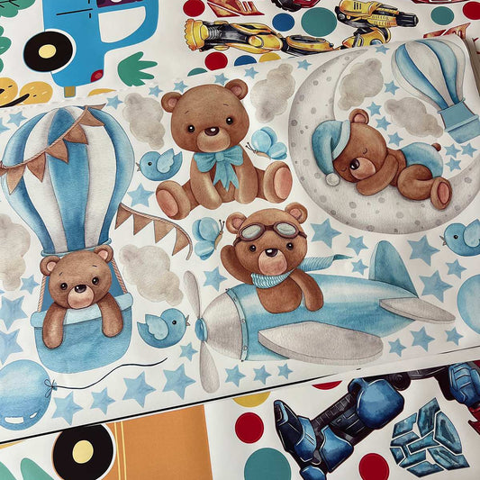 Bears Wall Decals 18.19 (Blue)