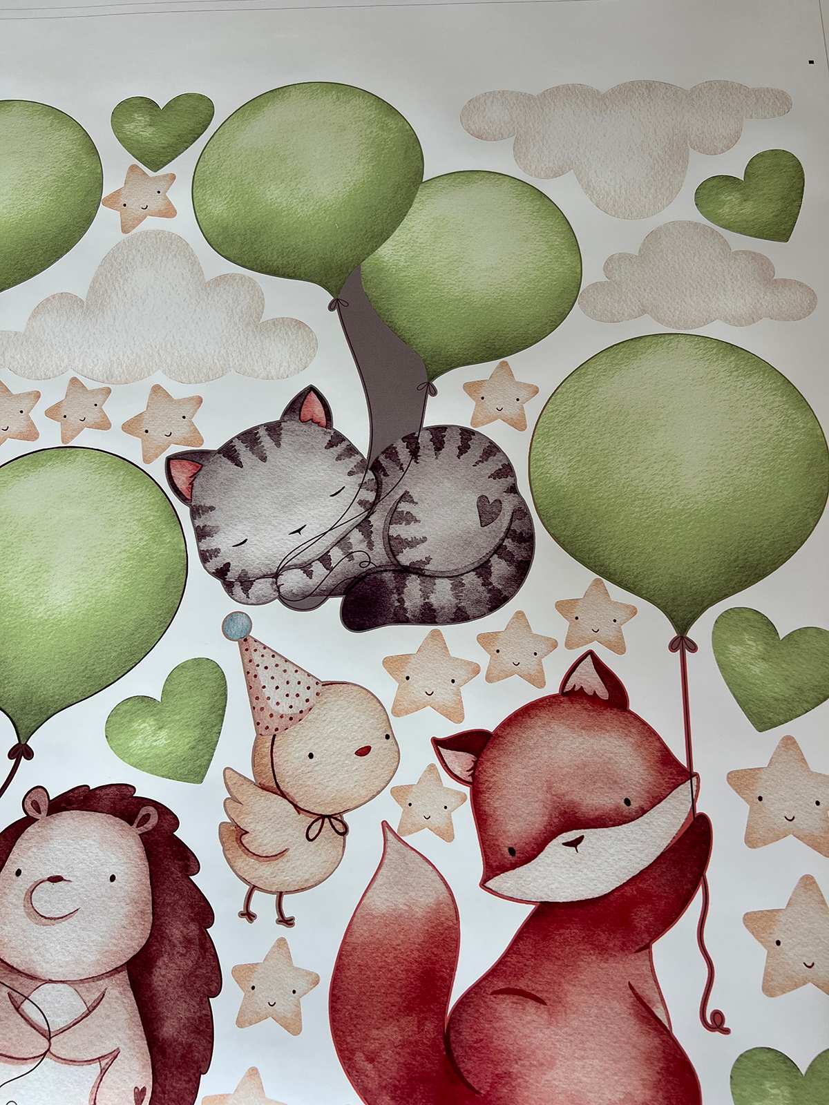 Flying animals Wall Decals 2.0 (Green)