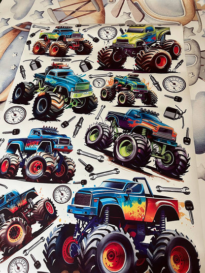 Monster Truck Wall Decals 2.0