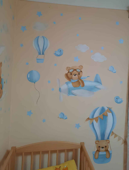 Bears Wall Decals 18.19 (Blue)