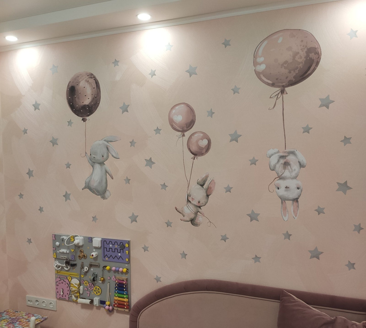 Bunnies Flying Wall Decals