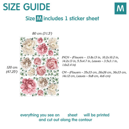 Peonies Wall Decals 22.14