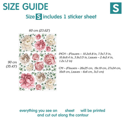 Peonies Wall Decals 22.14