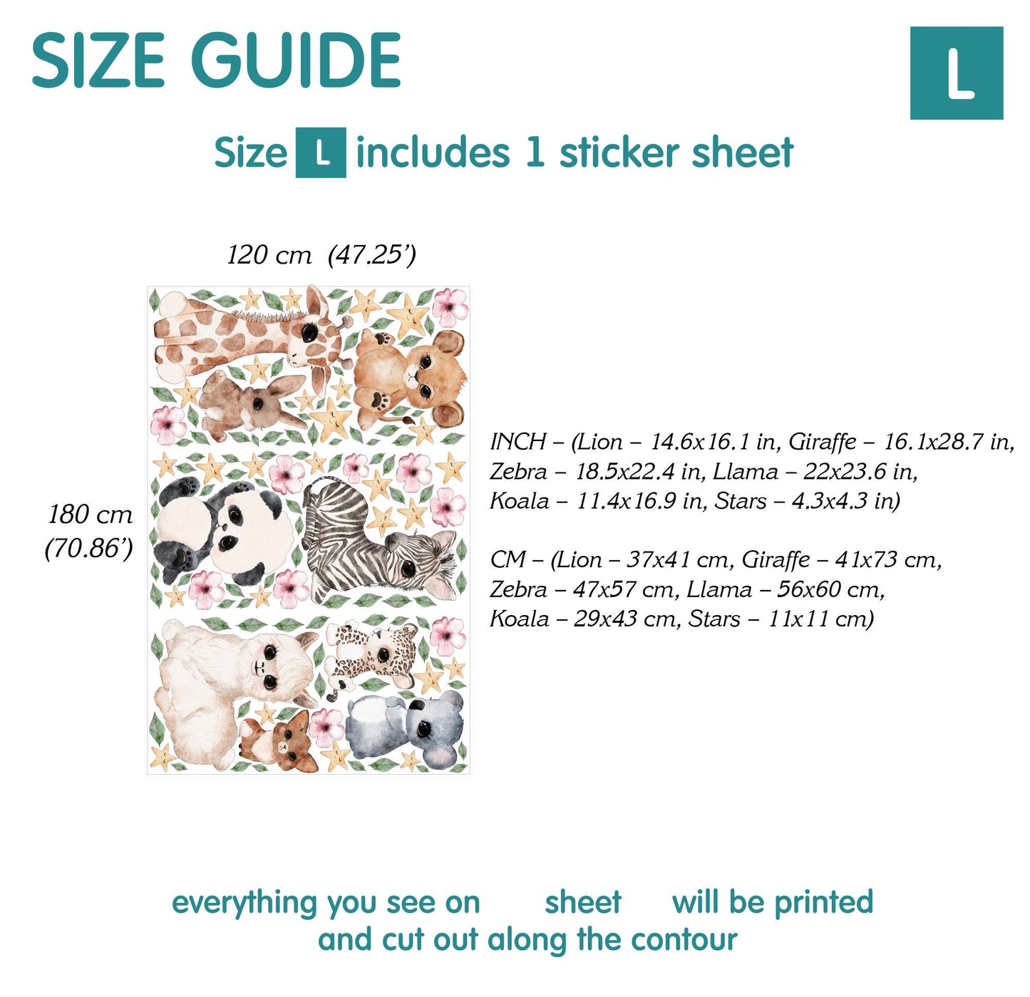 Animals Wall Decals 21.76