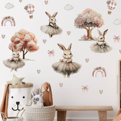 Bunnies Animal Wall Decals 5.41